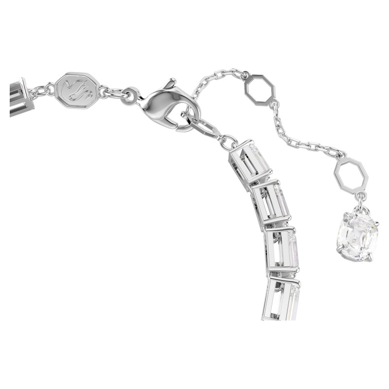 Bracelet Femme Swarovski Tennis Matrix en métal argenté avec oxydes