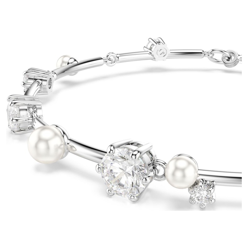 Bracelet Femme Swarovski Tennis Constella en métal argenté avec cristaux et oxydes