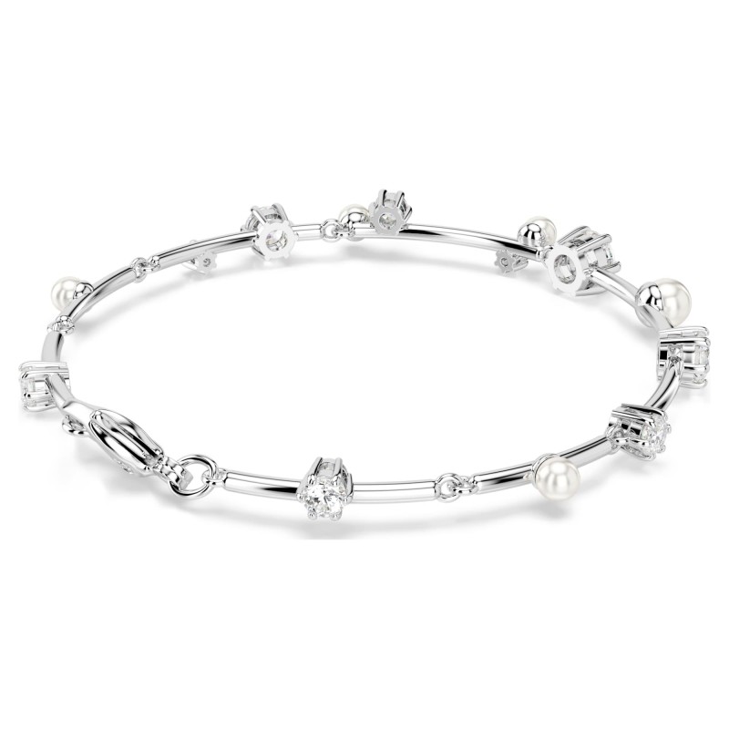 Bracelet Femme Swarovski Tennis Constella en métal argenté avec cristaux et oxydes