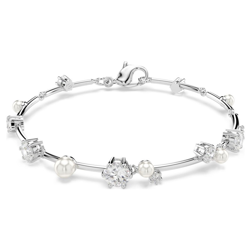 Bracelet Femme Swarovski Tennis Constella en métal argenté avec cristaux et oxydes