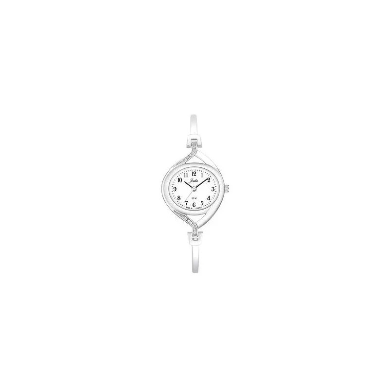 Montre Joalia femme bracelet en acier et cadrant blanc
