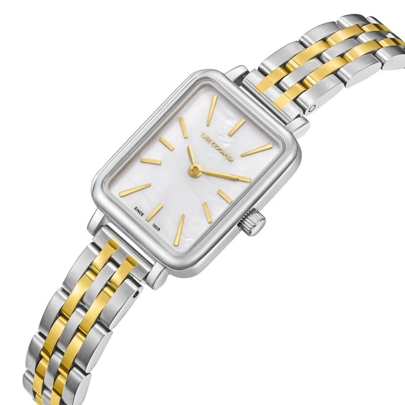 Montre Femme Lee Cooper en métal doré et argenté