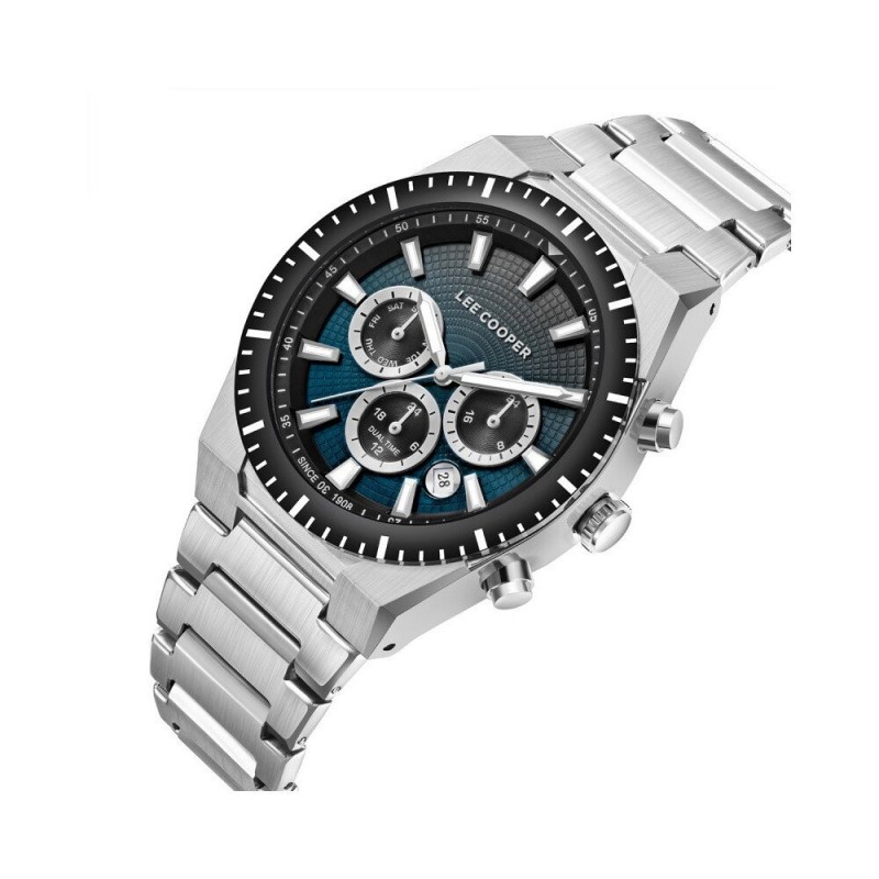 Montre Homme Lee Cooper en métal argenté