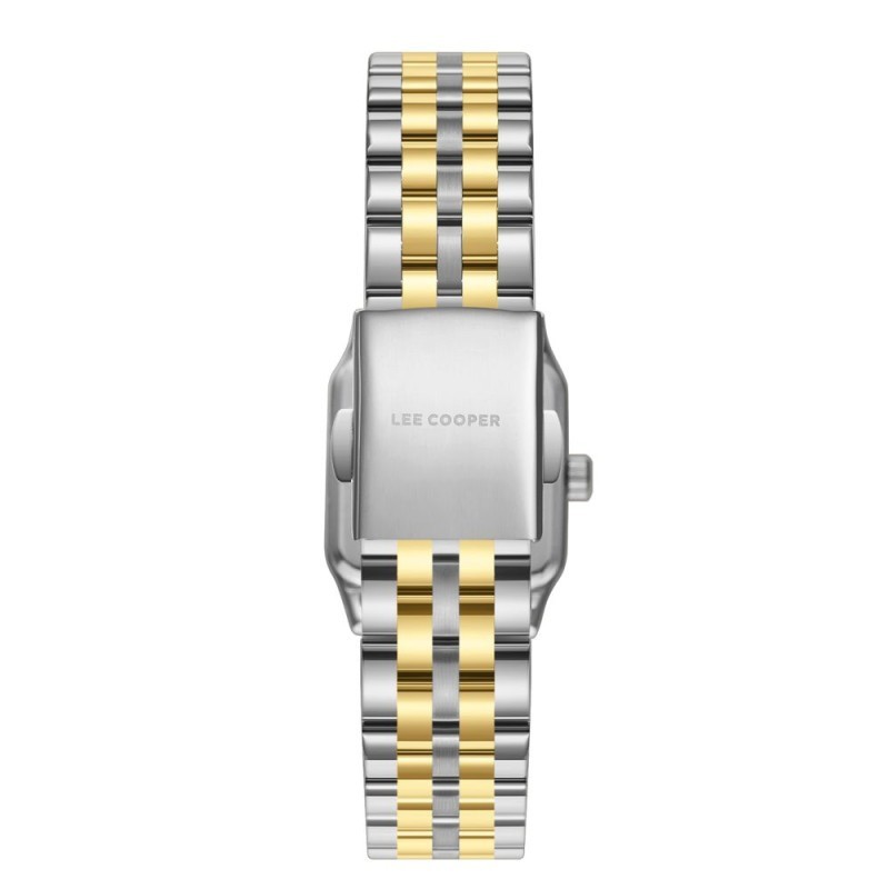 Montre Femme Lee Cooper Anne en métal bicolore et cadrant vert