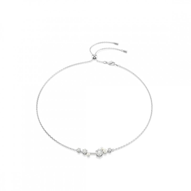 Collier femme Swarovski Constella métal argenté avec cristaux et oxydes