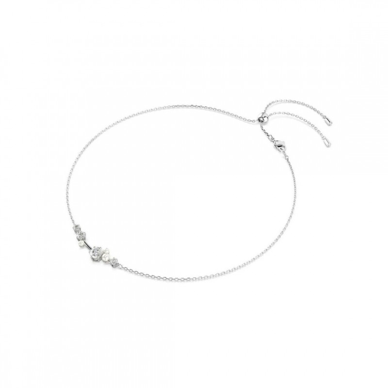 Collier femme Swarovski Constella métal argenté avec cristaux et oxydes