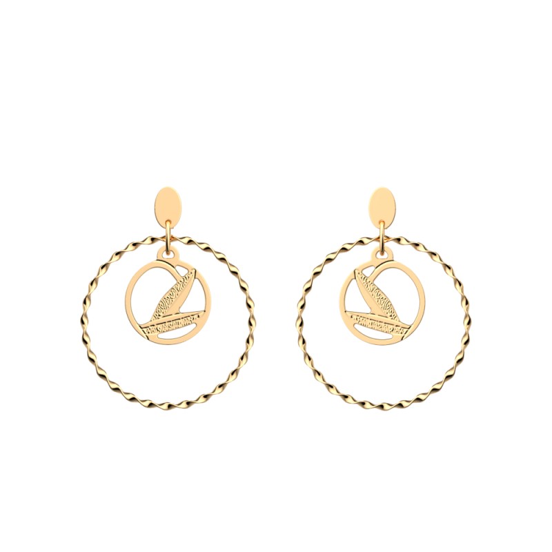 Boucle d'oreilles Femme - Les Georgettes - Rose des Sables Doré