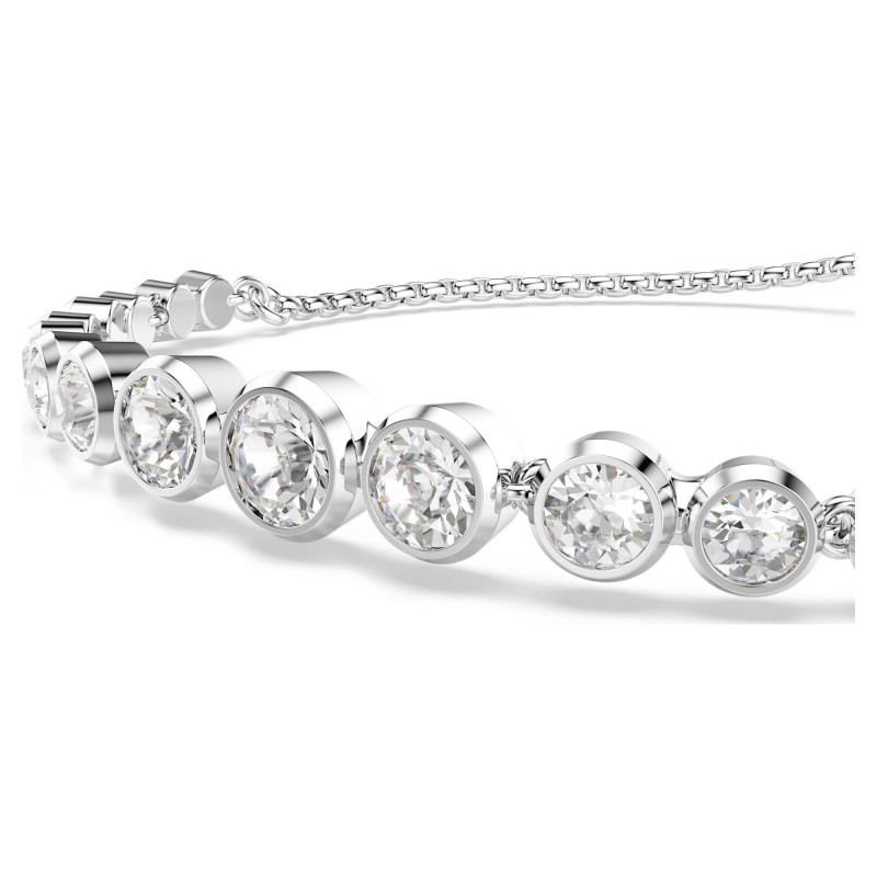 Bracelet Femme Swarovski Imber en métal argenté avec cristaux blancs