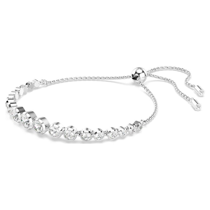 Bracelet Femme Swarovski Imber en métal argenté avec cristaux blancs