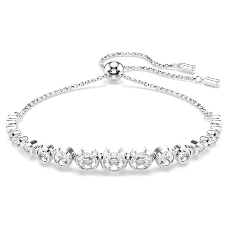 Bracelet Femme Swarovski Imber en métal argenté avec cristaux blancs