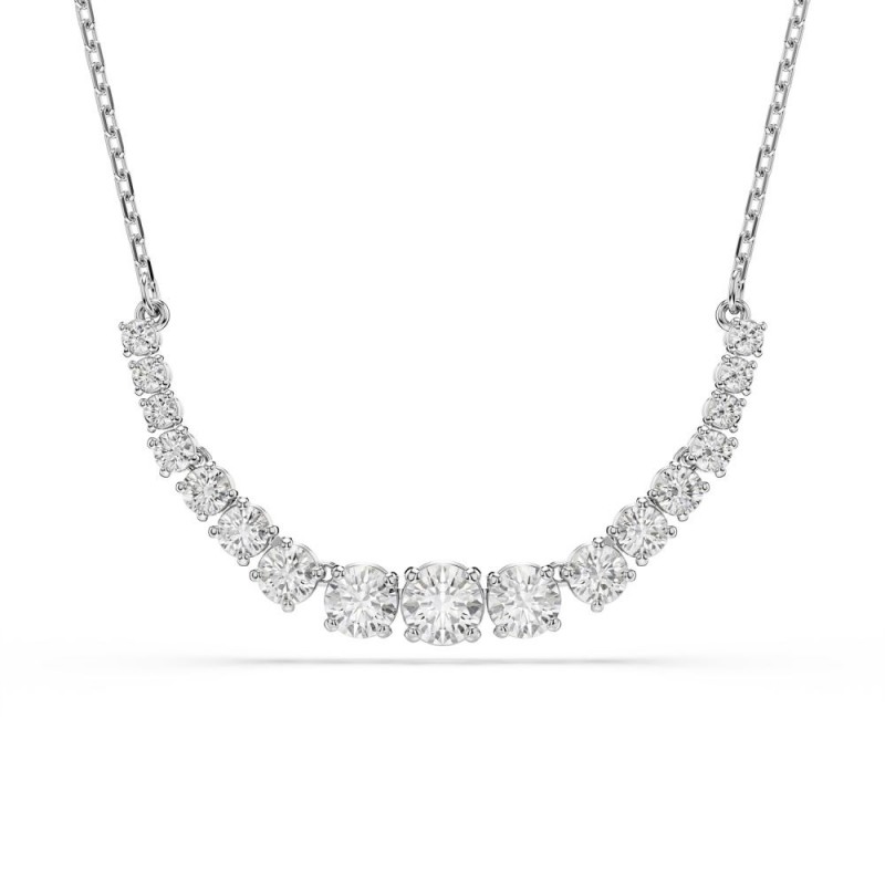 Collier femme Swarovski Matrix en métal argenté avec cristaux blancs