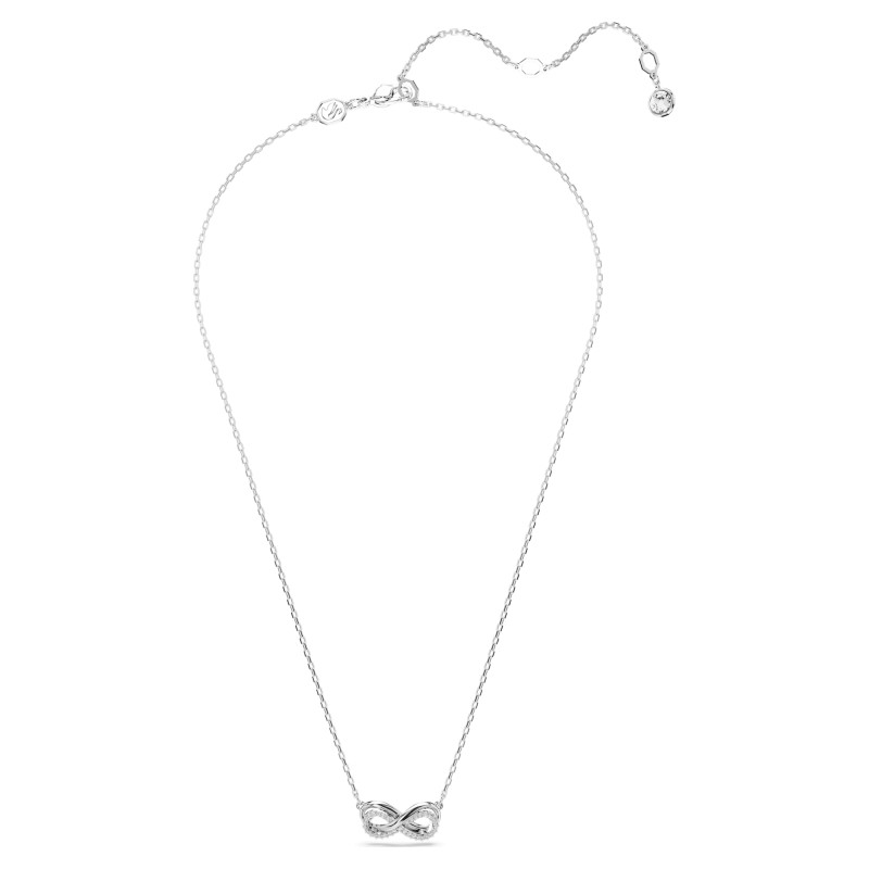 Collier Swarovski  Femme Hyperbola en métal argenté motif infini avec cristaux et oxydes