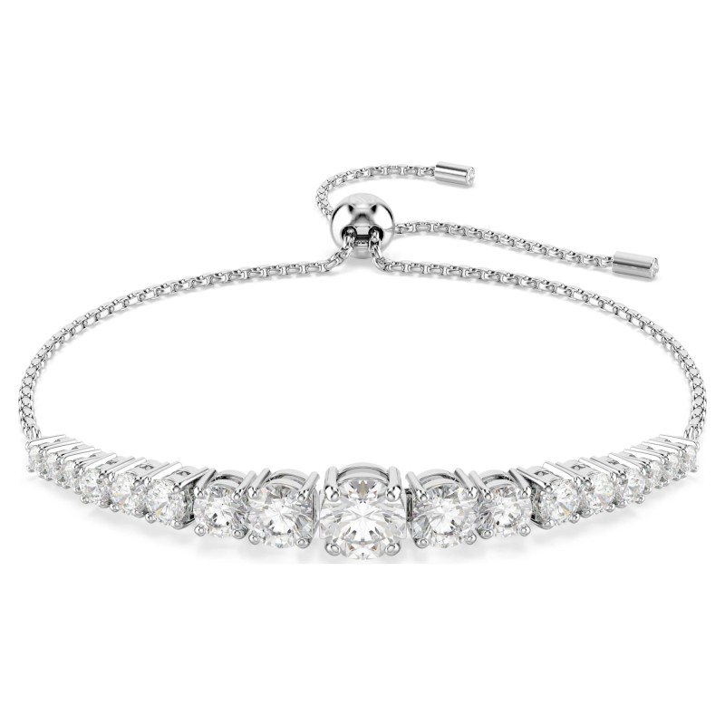Bracelet Femme Swarovski Matrix en métal argenté et cristaux blancs