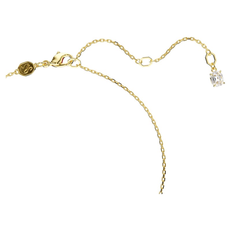 Collier Swarovski  Femme Una Angelic en métal placage de ton or avec oxydes verts