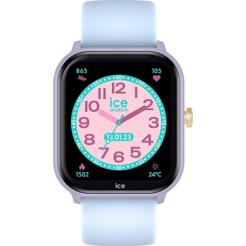 Montre connectée Ice Watch Smart 2.0 Junior Purple Blue en Silicone