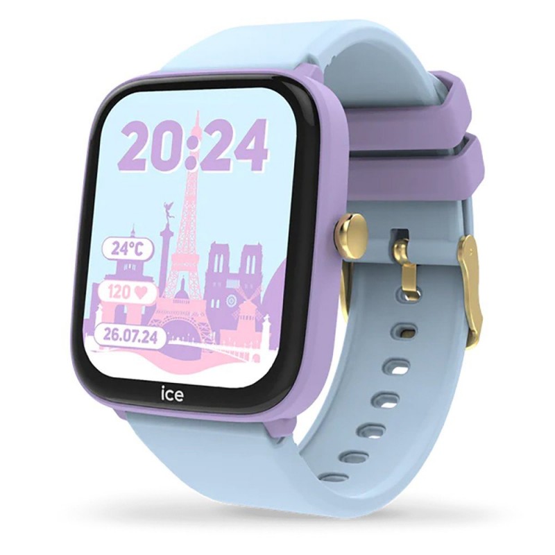 Montre connectée Ice Watch Smart 2.0 Junior Purple Blue en Silicone