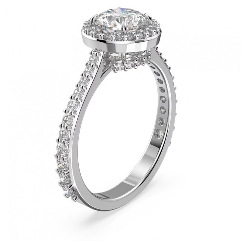 Bague Femme Swarovski Constella en métal argenté avec cristaux et oxydes