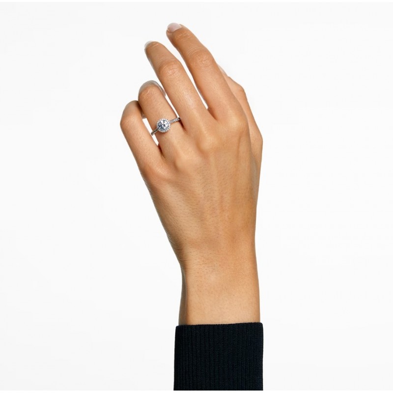 Bague Femme Swarovski Constella en métal argenté avec cristaux et oxydes