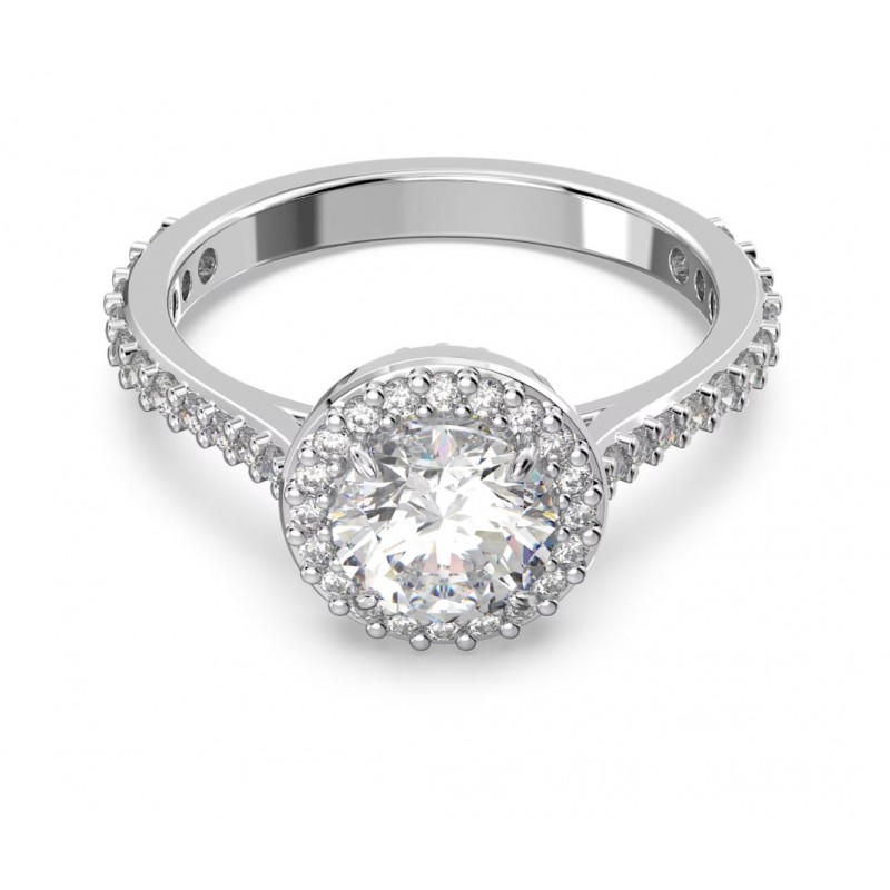 Bague Femme Swarovski Constella en métal argenté avec cristaux et oxydes