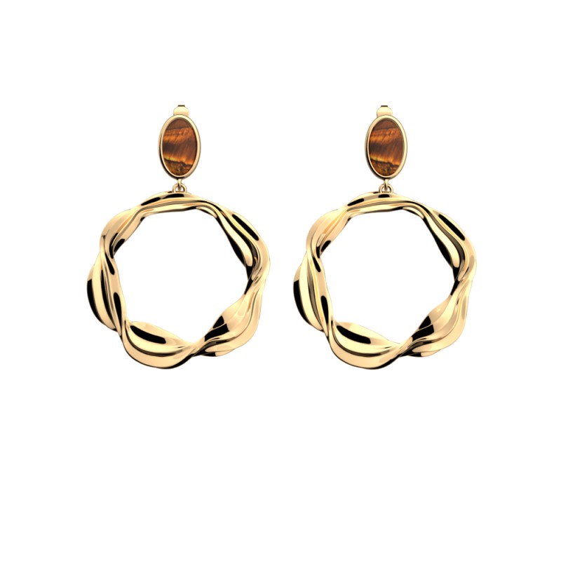 Boucle d'oreilles Femme - Les Georgettes - Sahara Doré