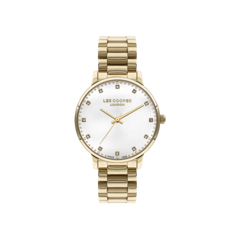 Montre Femme Lee Cooper en métal doré et strass