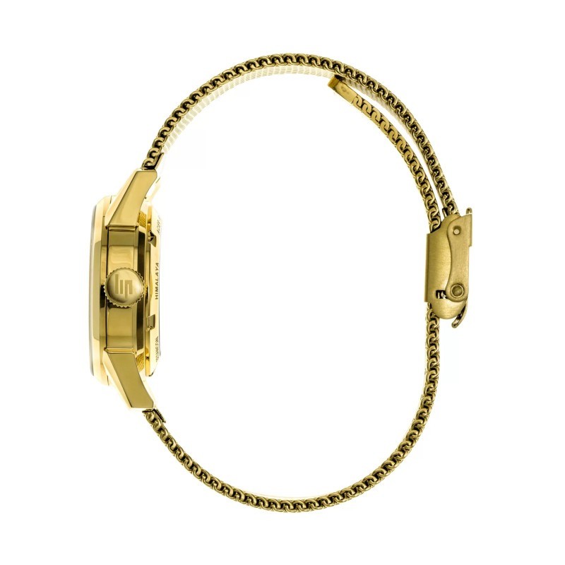Montre Femme LIP Himalaya dorée bracelet maille milanaise