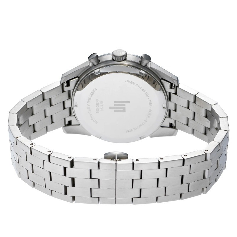 Montre Homme LIP Himalaya Argentée et cadrant noir