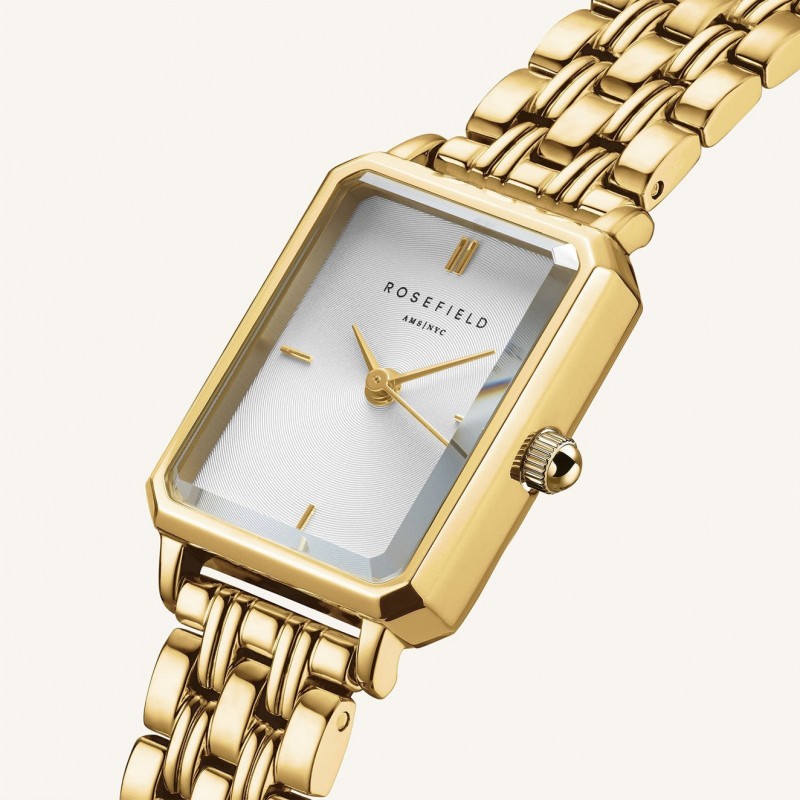 Montre Femme Rosefield Collection Octagon XS Or Bracelet en Acier doré