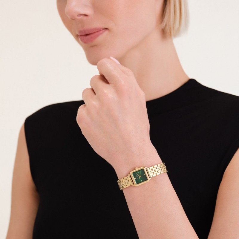 Montre Femme Rosefield Collection Boxelle Bracelet en Acier doré