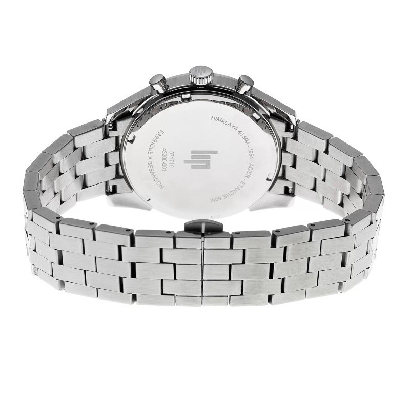 Montre Homme LIP Himalaya Argentée et cadrant bleu