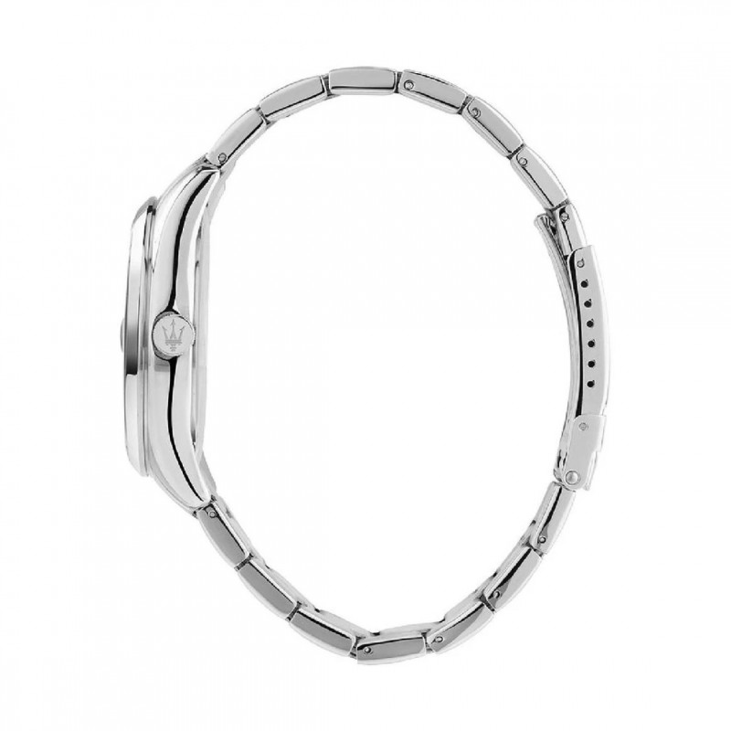 Montre Homme Maserati Attrazione en acier argenté et cadrant bleu