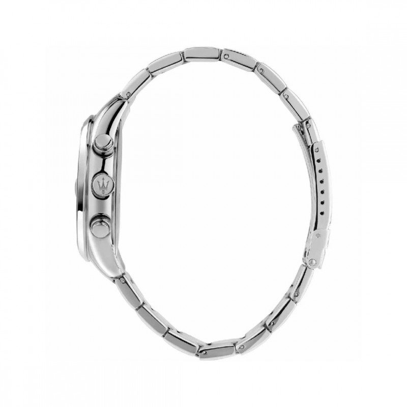 Montre Homme Maserati Attrazione en acier argenté et cadrant noir