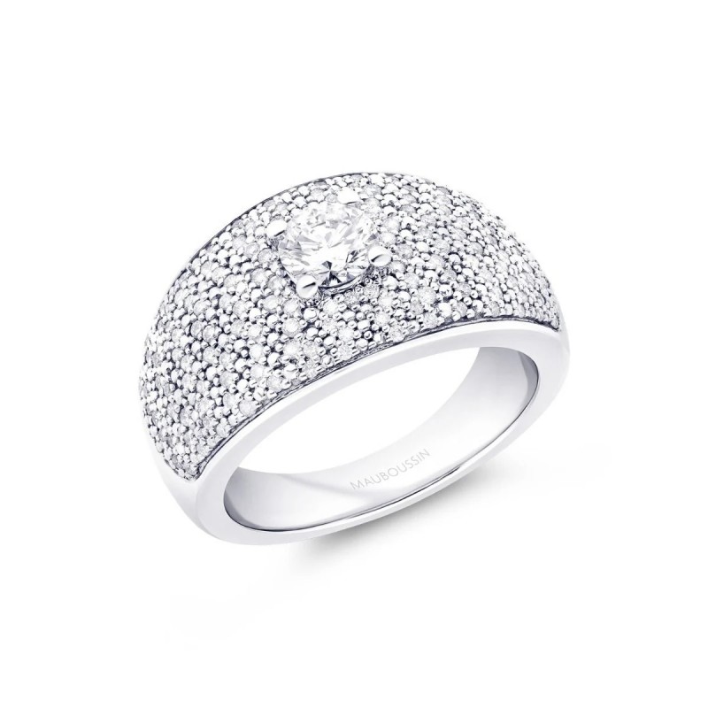 Bague Femme Mauboussin Diam Diam en platine et diamant
