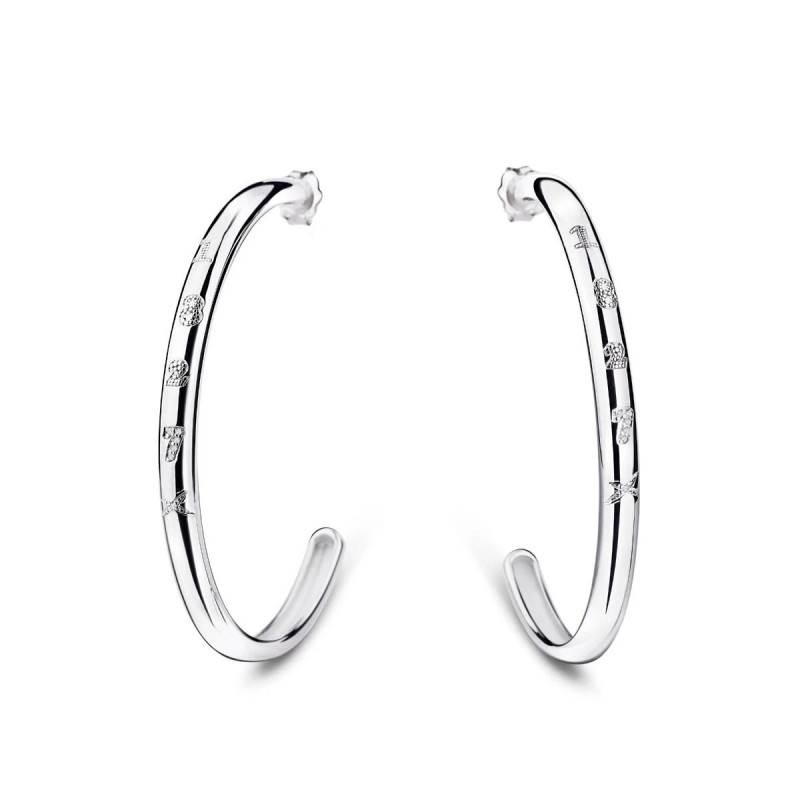 Créoles Femme Mauboussin en Argent 925 et diamants