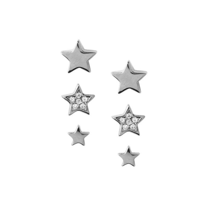 Caroline Néron, boucles d'oreilles CARAMBOLE-SLV