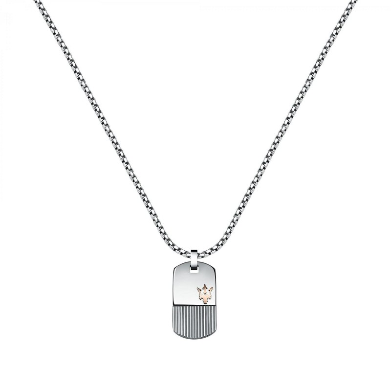Collier Homme Maserati Iconic acier bicolore
