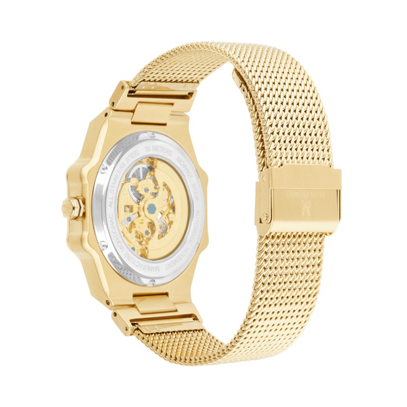 Montre Homme Montignac Automatique en acier doré