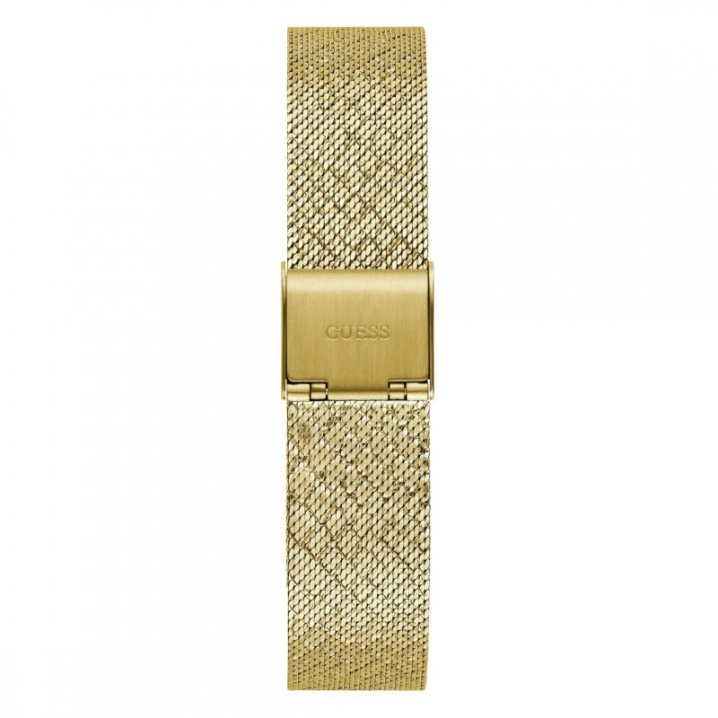 Montre femme Guess Boa en acier et maille milanaise dorée