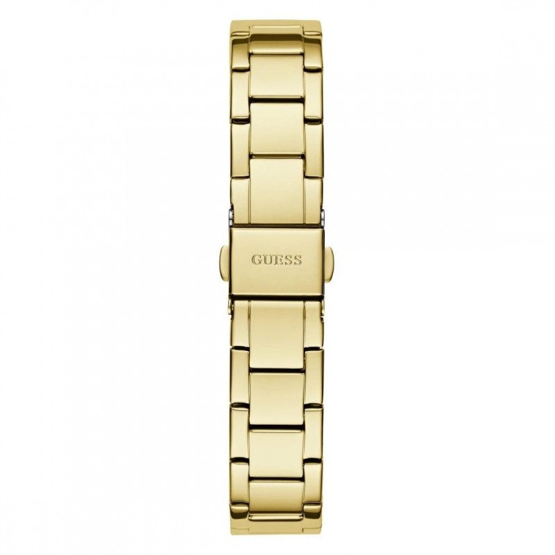 Montre femme Guess Charlotte en acier doré et cadrant blanc