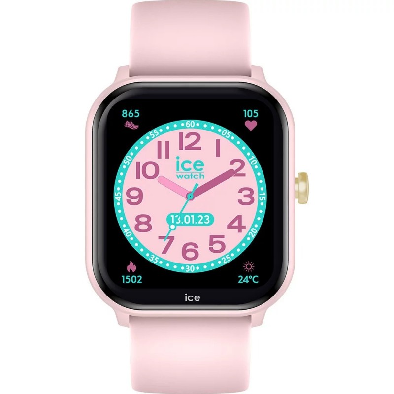 Montre fille connectée Ice Watch Smart 2.0 en Silicone rose