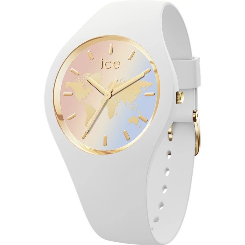 Montre Femme Ice Watch World en Silicone Blanc