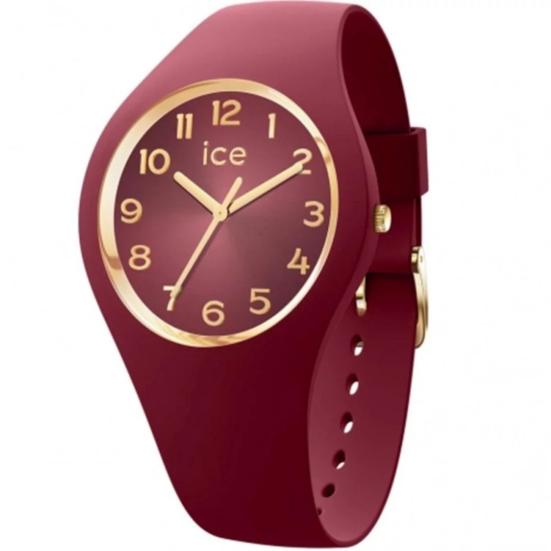Montre Femme Ice Watch Ice Glam Secret en Silicone rouge