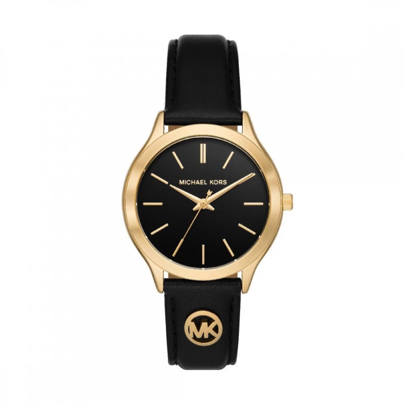 Montre Michael Kors femme Slim Runway en acier et bracelet noir
