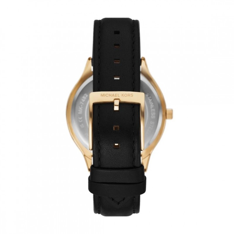 Montre Michael Kors femme Slim Runway en acier et bracelet noir