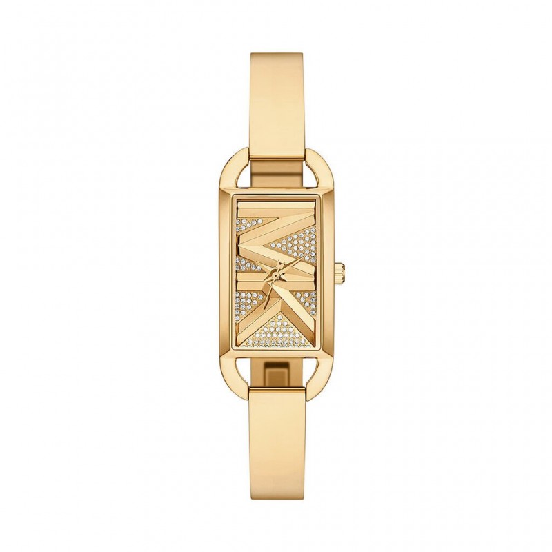 Montre Femme Michael Kors en acier doré avec cadran logo et oxyde