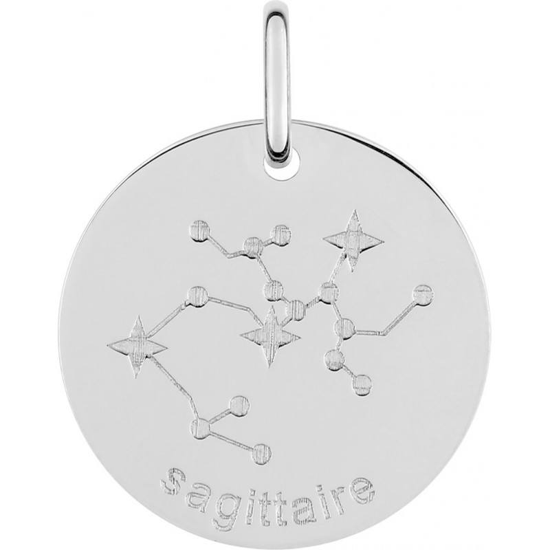 Pendentif Argent Carador signe astrologique Sagittaire