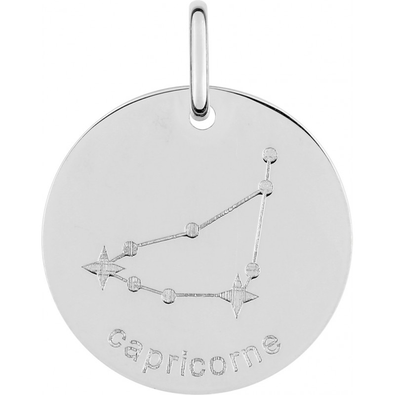 Pendentif Argent Carador signe astrologique Capricorne