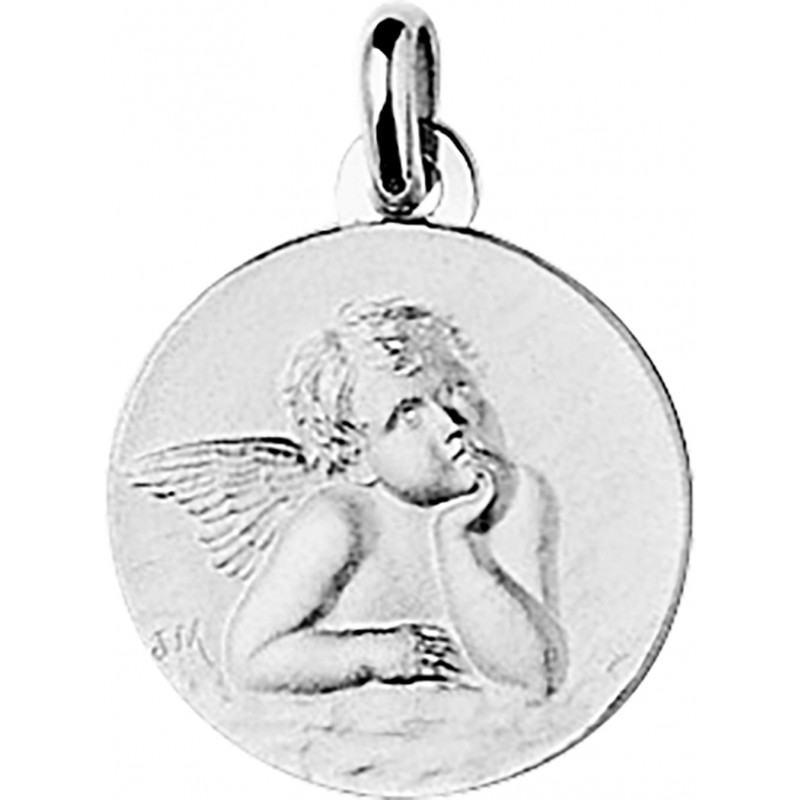 Pendentif Argent Carador médaille ange