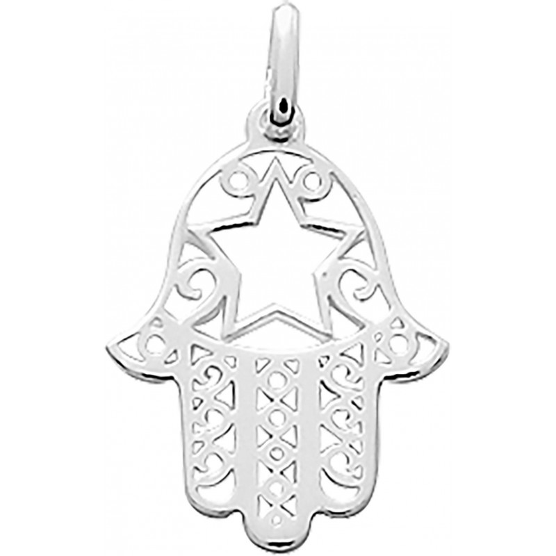 Pendentif Argent Carador - main de fatma
