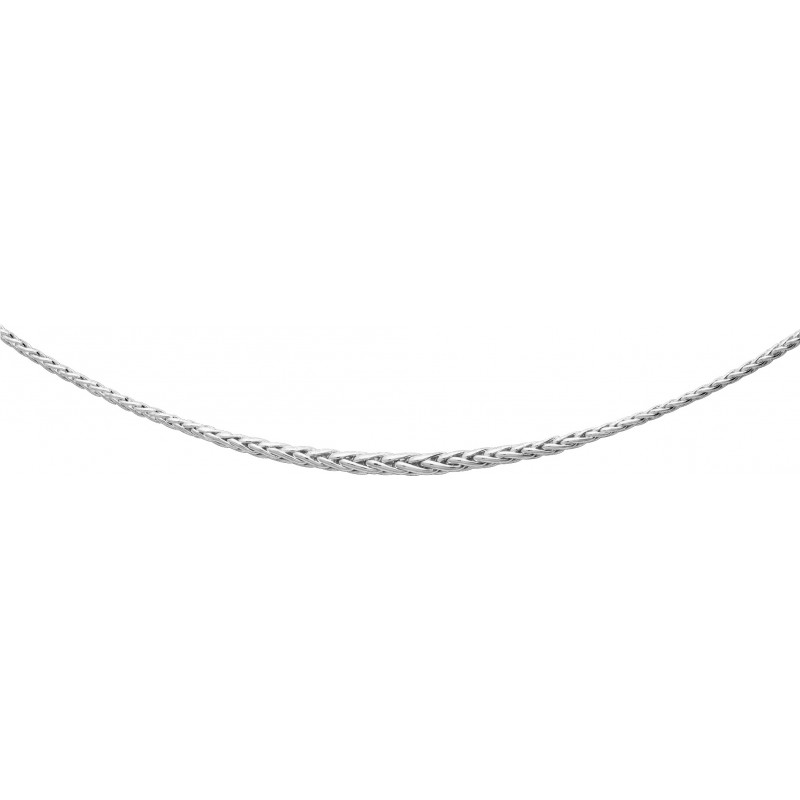 Collier Argent Carador - maille palmier en chute